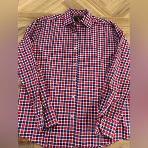 Marker Red and Blue Plaid Men's Shirt